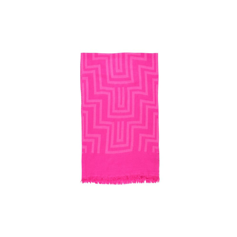 Only Pink Marabou Scarf - Onlsadie Graphic Cc 15323399