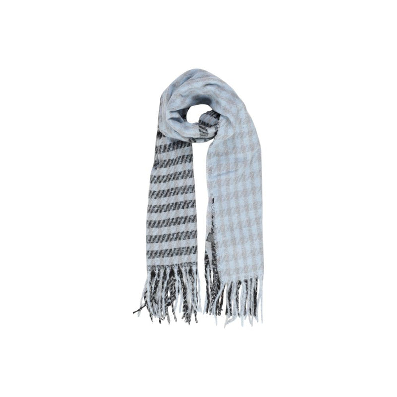 Only Onlcarolina Life Soft Check Blue Scarf - Eco-Friendly Fashion