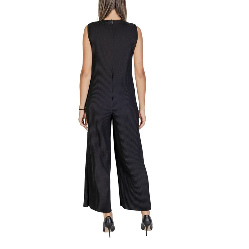 Sandro Ferrone Black Polyester Jumpsuit - Model S58YBEFELCE