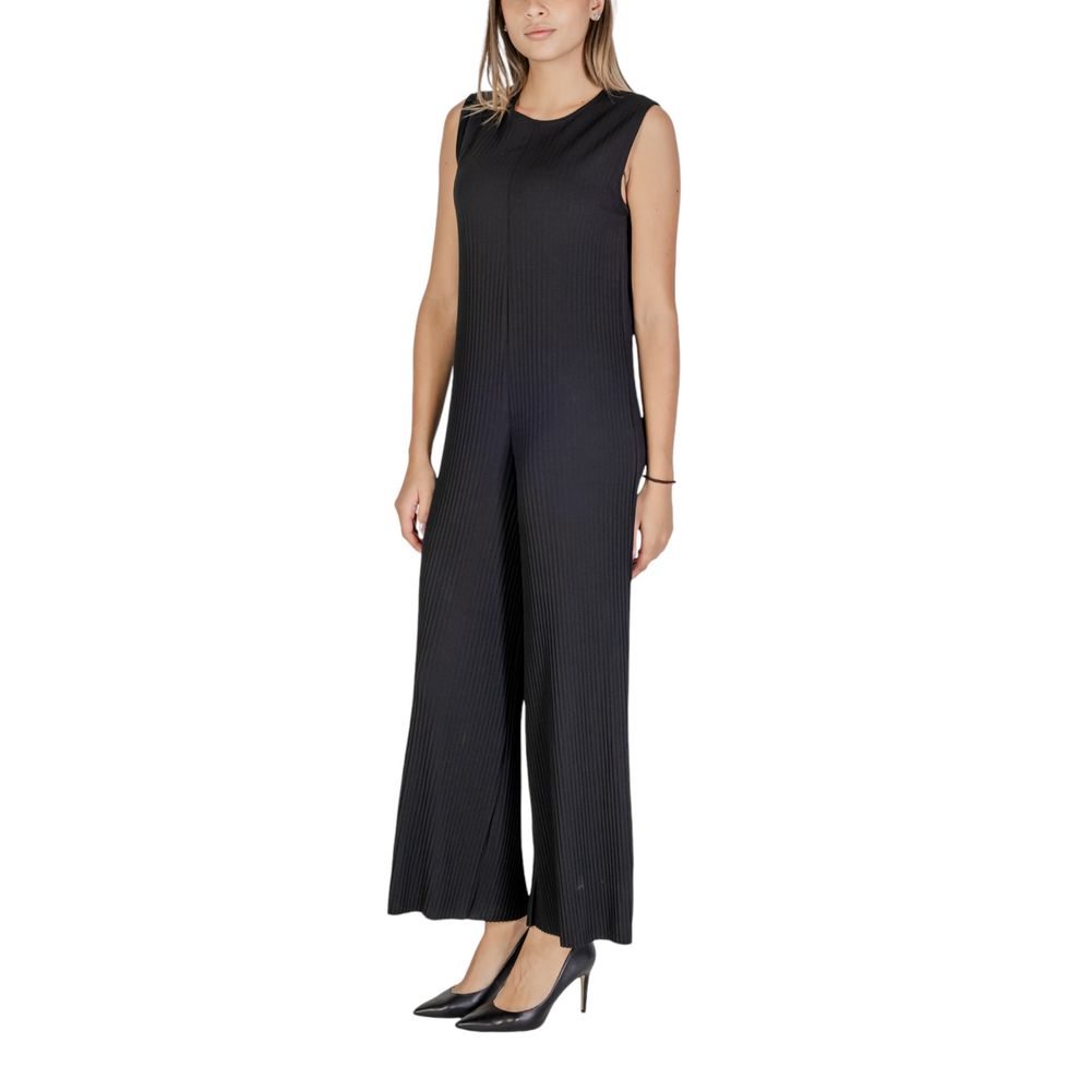 Sandro Ferrone Black Polyester Jumpsuit - Model S58YBEFELCE
