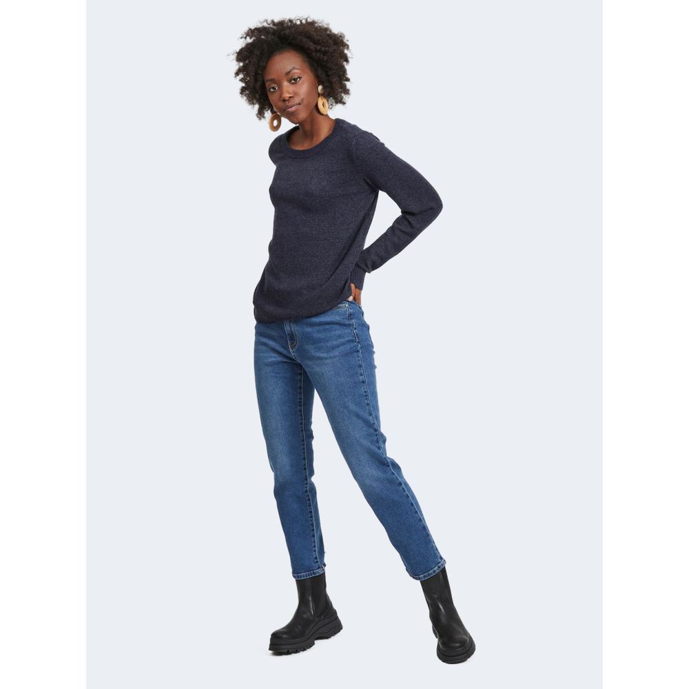Vila kleding Blauwe viscose trui