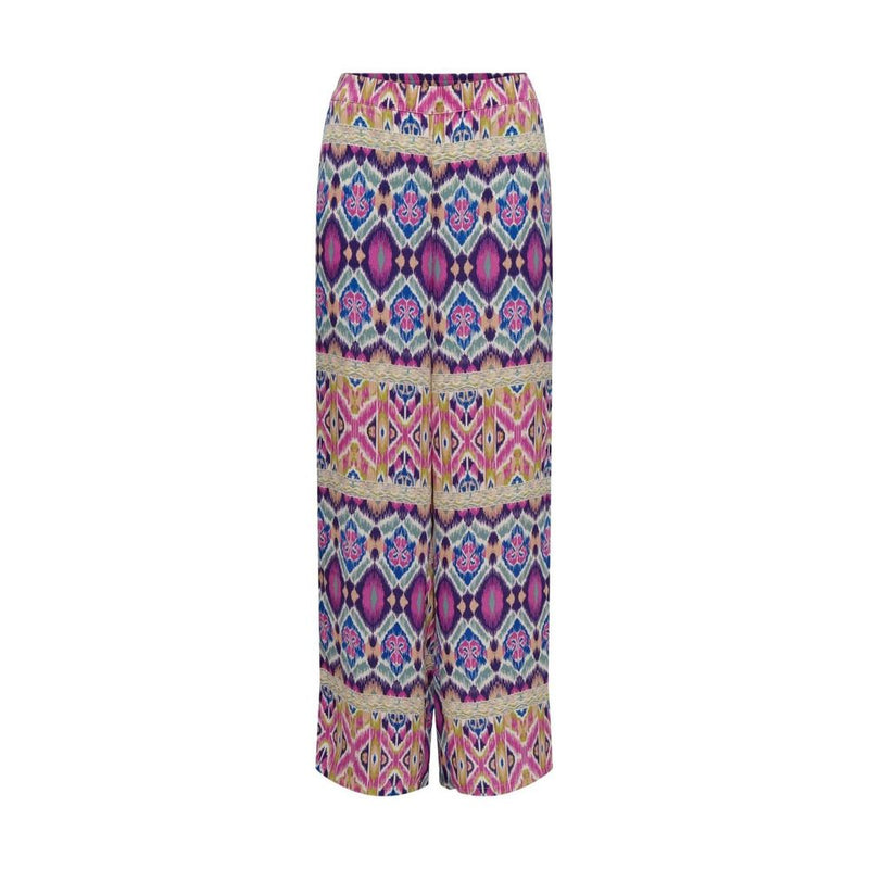 Only ONLALMA LIFE POLY PALAZZO PANT AOP PTM - Multicolor