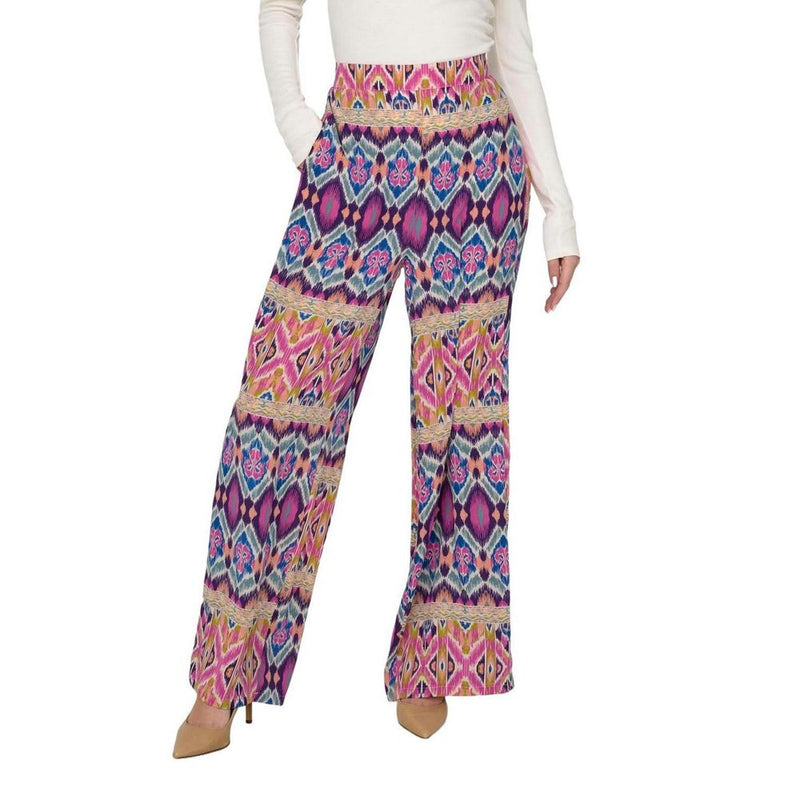Only ONLALMA LIFE POLY PALAZZO PANT AOP PTM - Multicolor