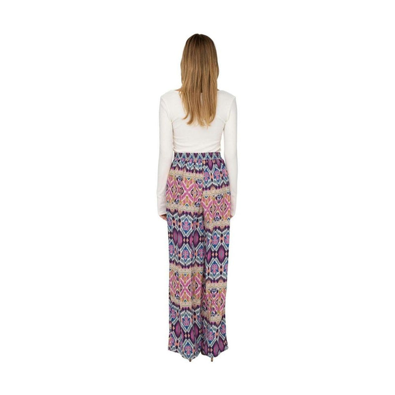 Only ONLALMA LIFE POLY PALAZZO PANT AOP PTM - Multicolor
