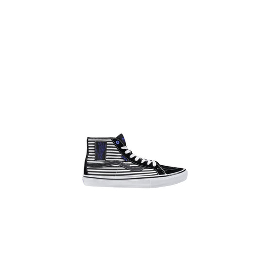 Baskets en cuir noir et blanc Vans