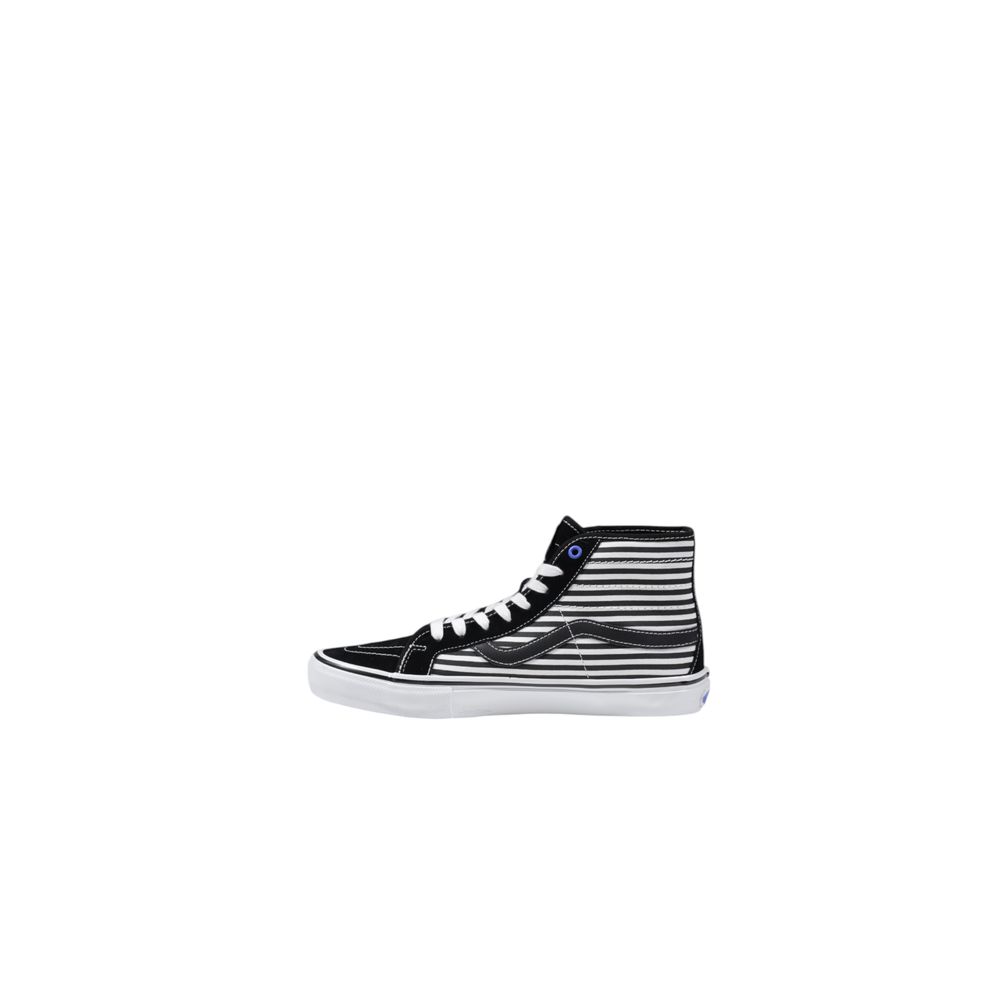 Baskets en cuir noir et blanc Vans