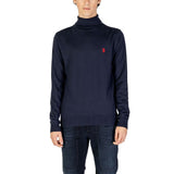 Col roulé en coton bleu US POLO ASSN.