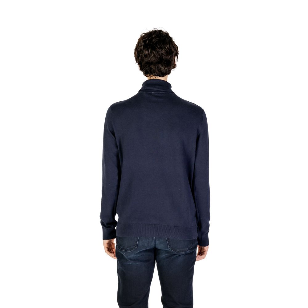 Col roulé en coton bleu US POLO ASSN.