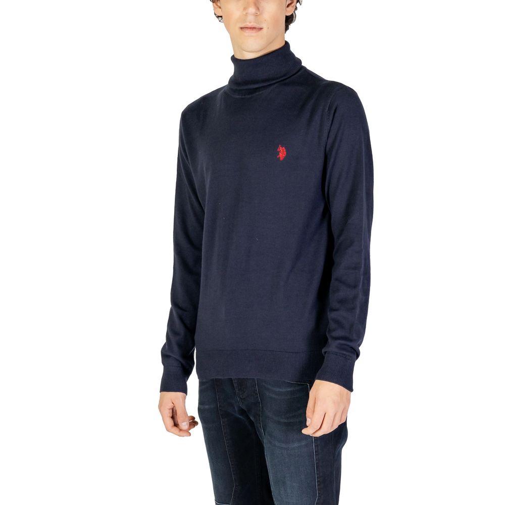 Col roulé en coton bleu US POLO ASSN.