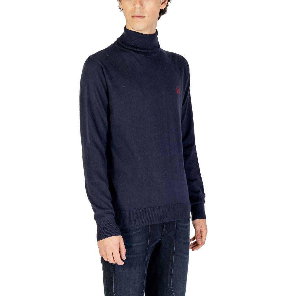Col roulé en coton bleu US POLO ASSN.