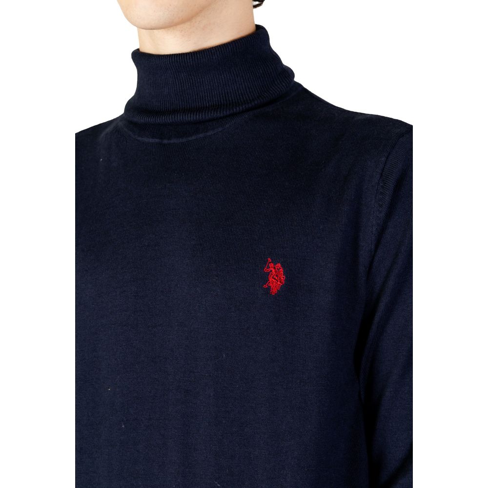 Col roulé en coton bleu US POLO ASSN.