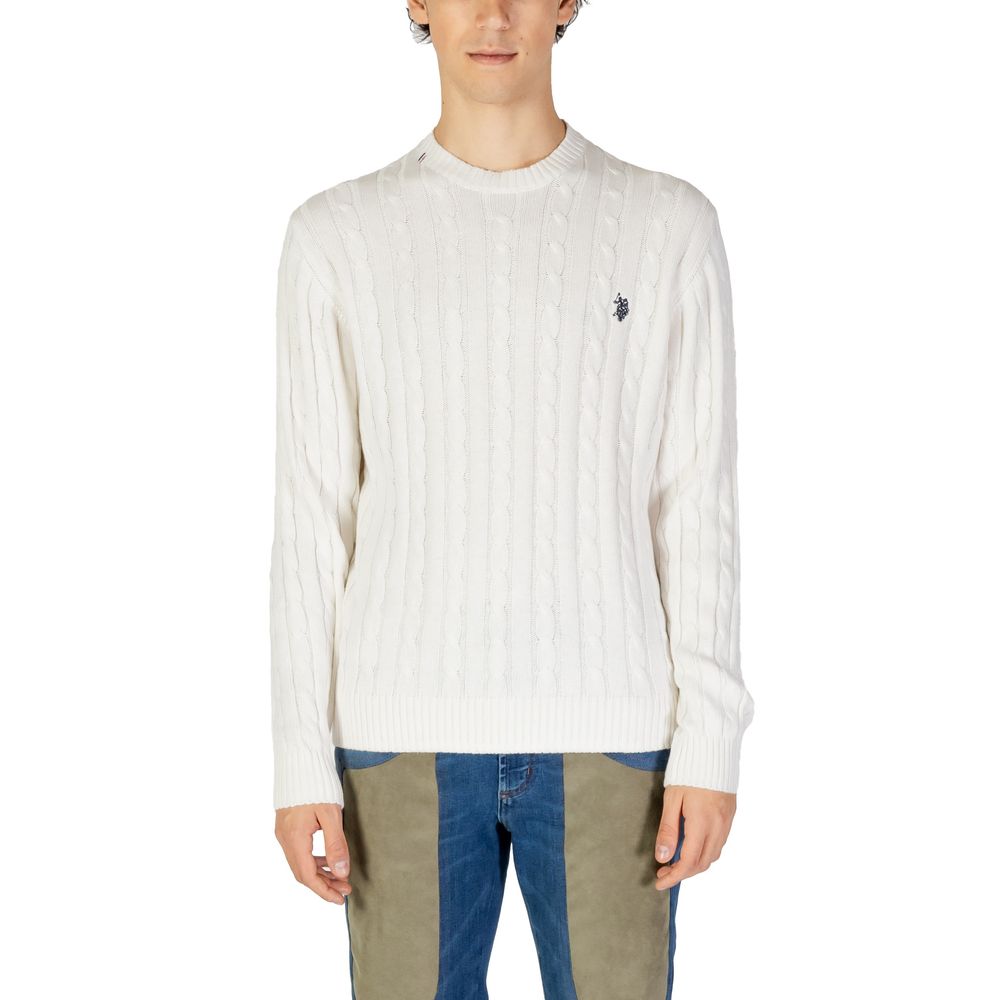 Pull en coton blanc US POLO ASSN.