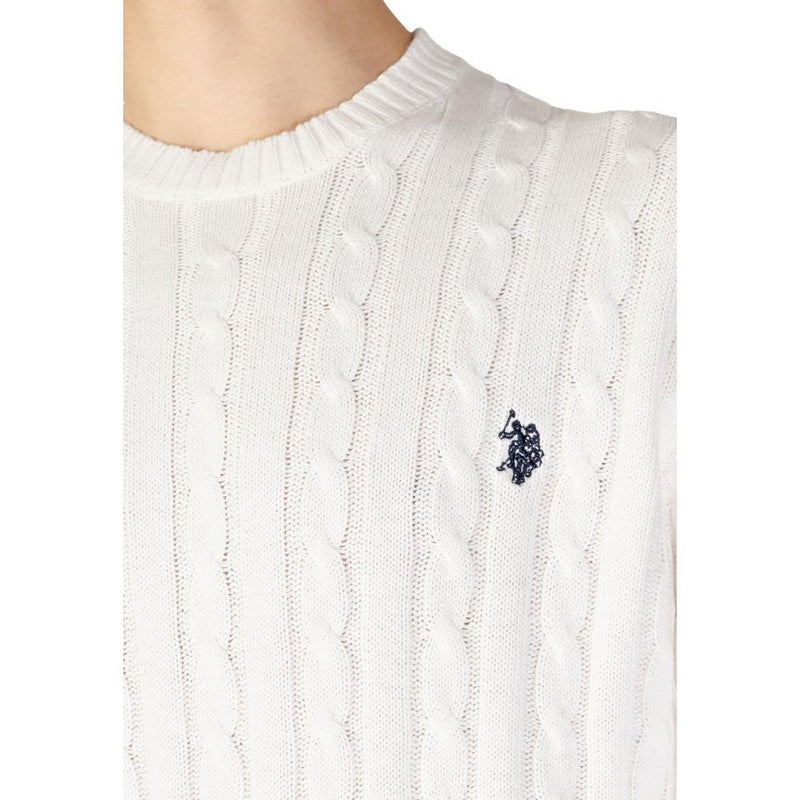 Pull en coton blanc US POLO ASSN.