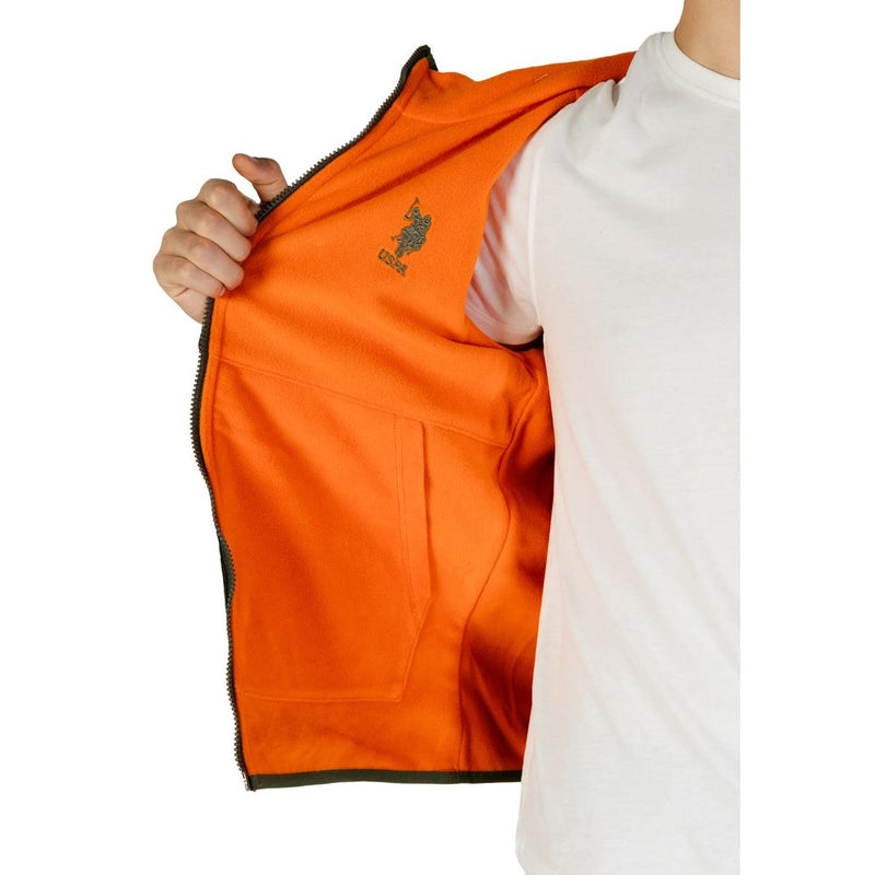 US POLO ASSN. Vestes et manteaux verts en polyamide