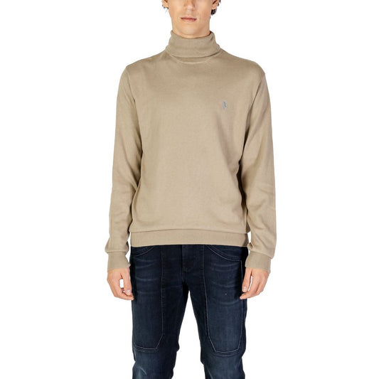 US POLO ASSN. Beige katoenen coltrui