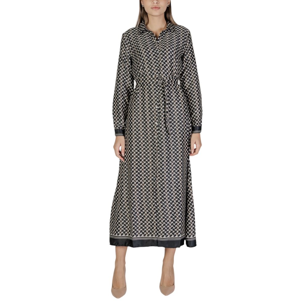 Only Black Recycled Polyester Long