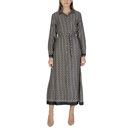 Only Black Recycled Polyester Long