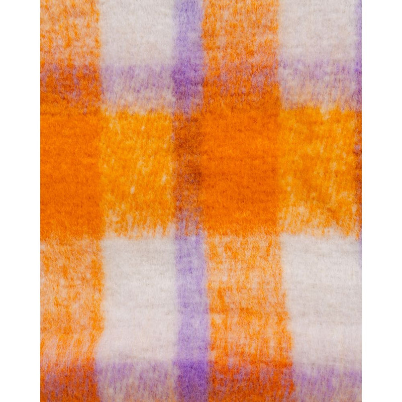 Only ONLMIA Check Scarf - Chic Orange Accessory for Women