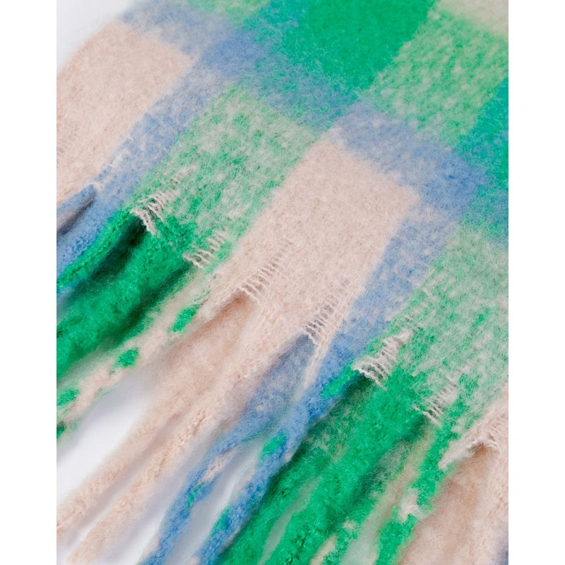 Only ONLMIA CHECK SCARF - Écharpe Écologique Verte pour Femmes