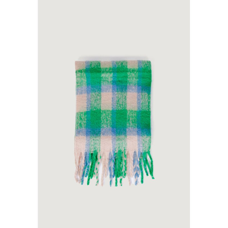 Only ONLMIA CHECK SCARF - Écharpe Écologique Verte pour Femmes