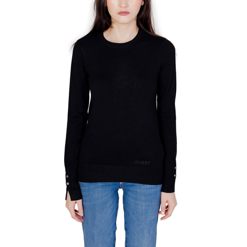 Guess ELINOR W2YR30 Z2V62 - Pull en Coton Noir pour Femme