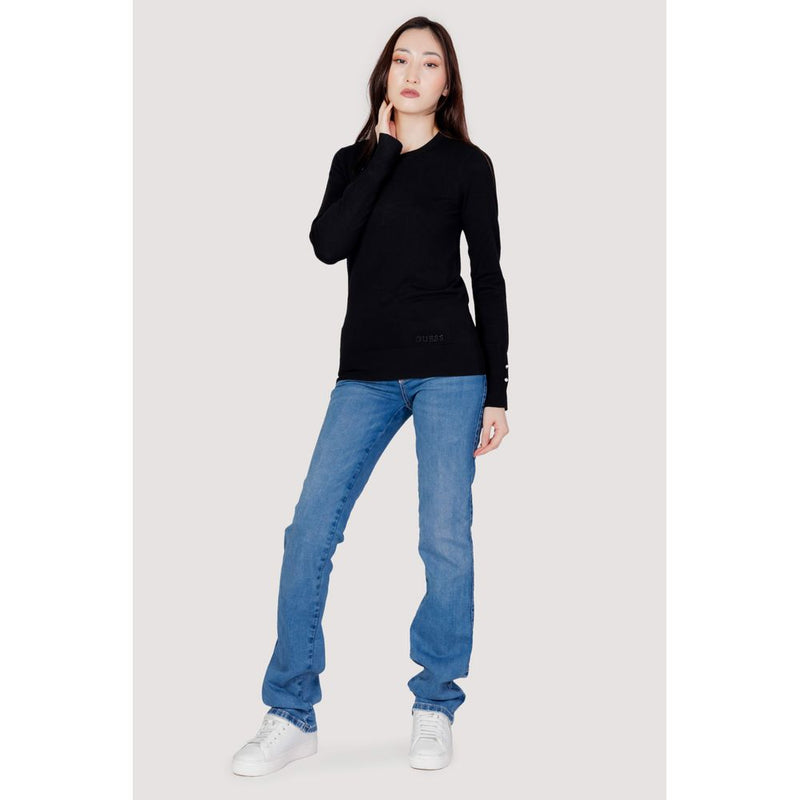 Guess ELINOR W2YR30 Z2V62 - Pull en Coton Noir pour Femme