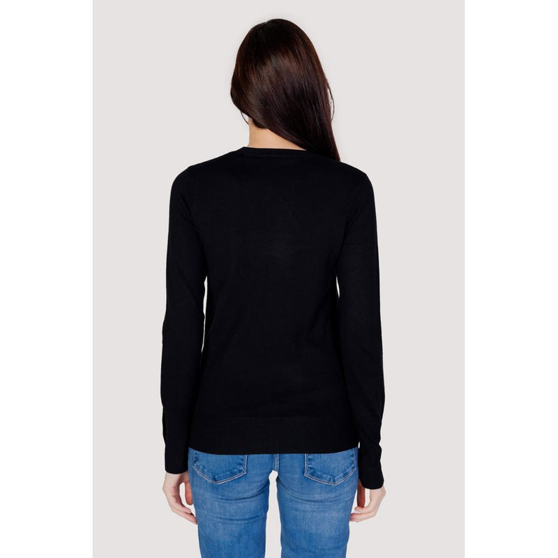 Guess ELINOR W2YR30 Z2V62 - Pull en Coton Noir pour Femme