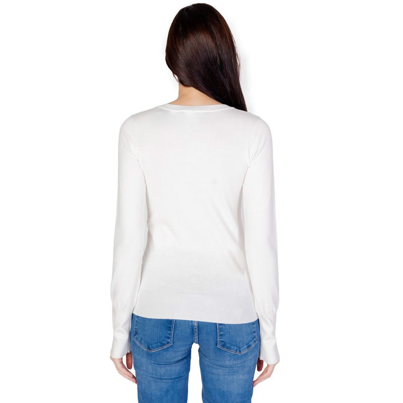 Guess GENA VN LS W2YR31 Z2V62 Women's White Cotton Sweater