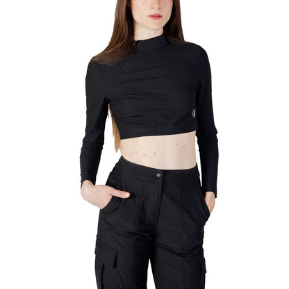 Top en polyester recyclé noir de Calvin Klein Jeans