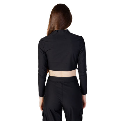 Top en polyester recyclé noir de Calvin Klein Jeans