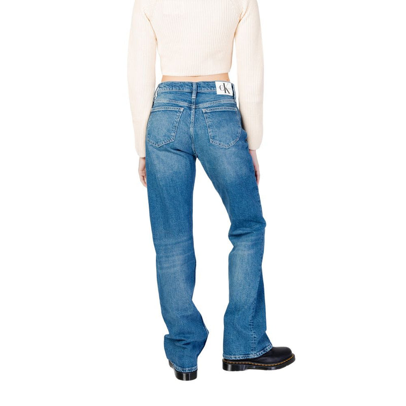 Calvin Klein Jeans Blue Cotton Mom Jean - Sustainable Denim Style