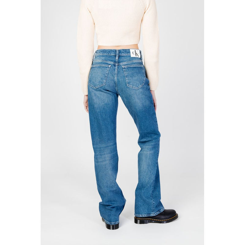 Calvin Klein Jeans Blue Cotton Mom Jean - Sustainable Denim Style