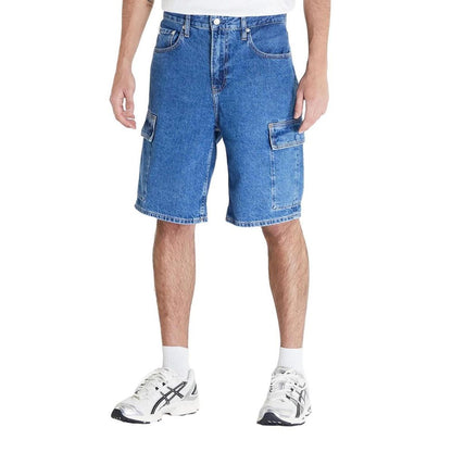 Short en coton bleu Calvin Klein Jeans