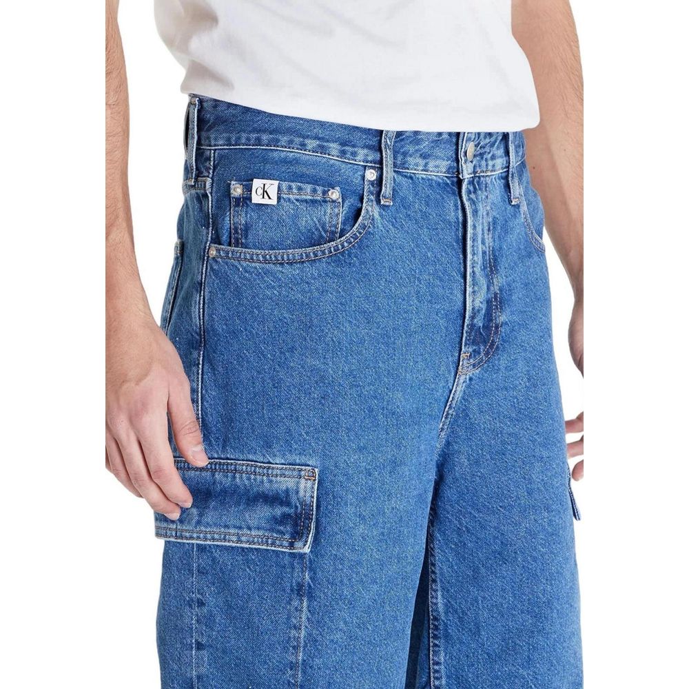 Short en coton bleu Calvin Klein Jeans