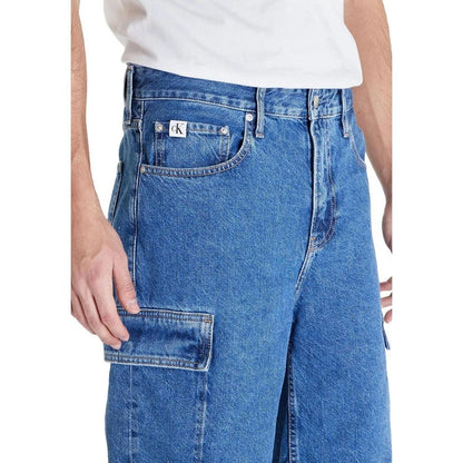 Short en coton bleu Calvin Klein Jeans