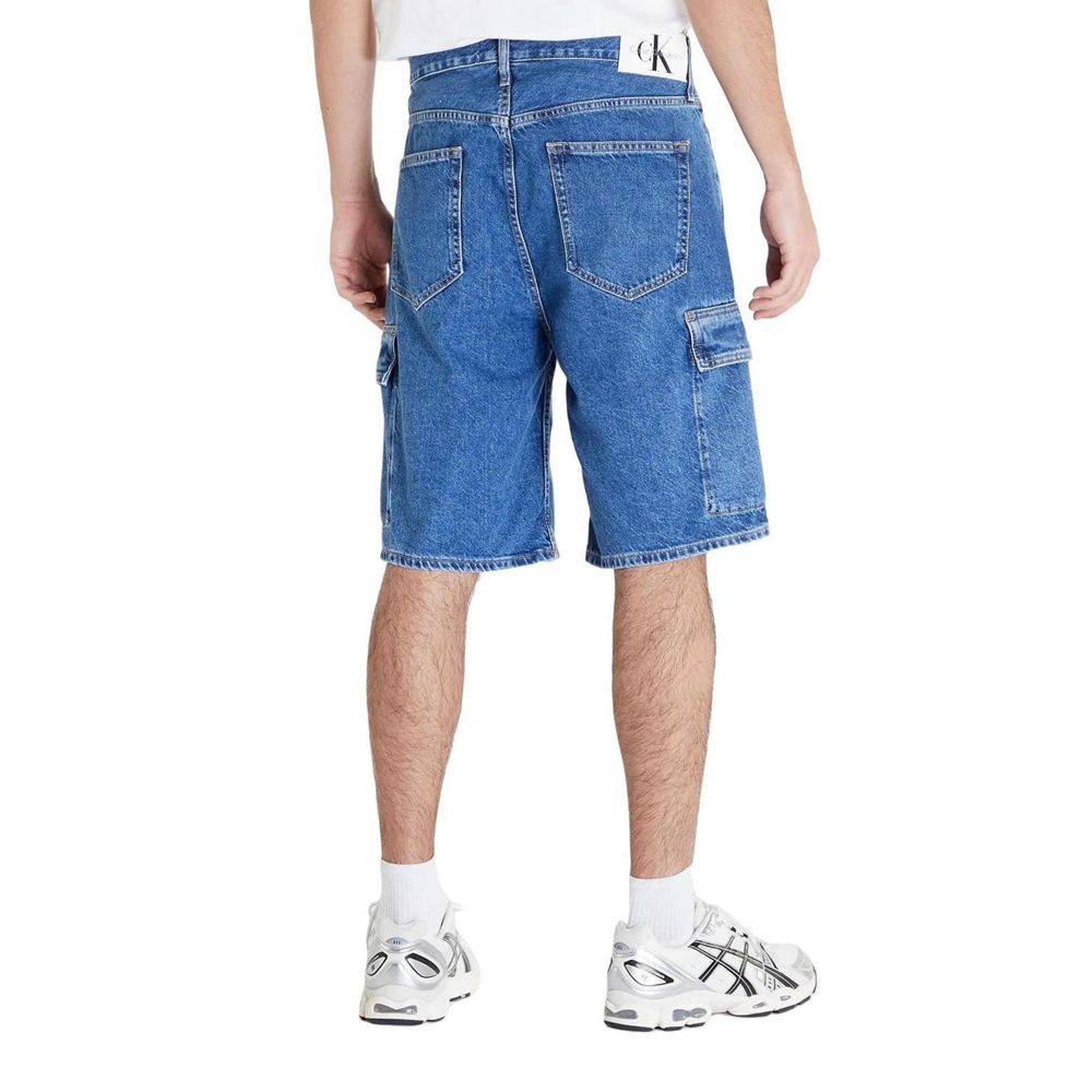 Short en coton bleu Calvin Klein Jeans