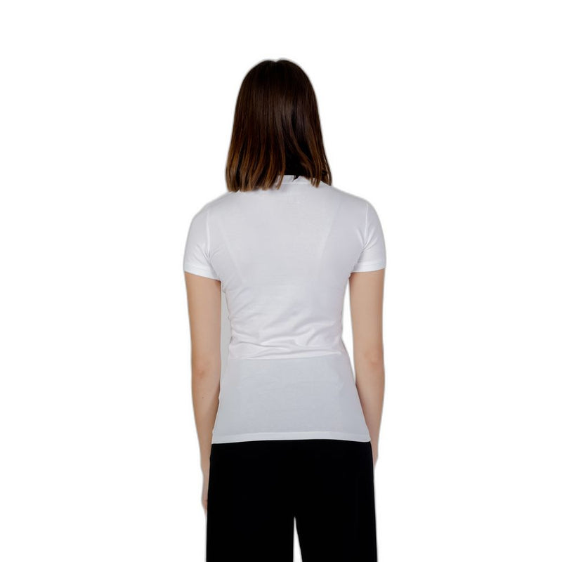 Guess White VN MINI TRIANGLE Women's Cotton T-Shirt