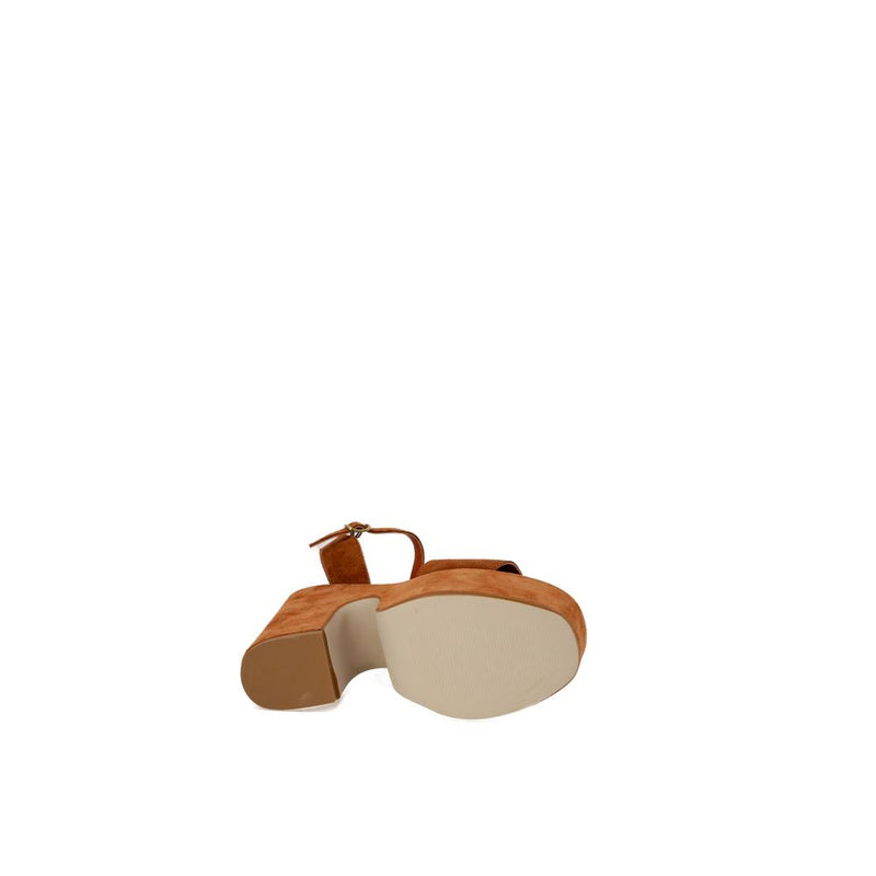 Guess CLODY FLJCLO SUE04 Brown Suede Leather High Heels