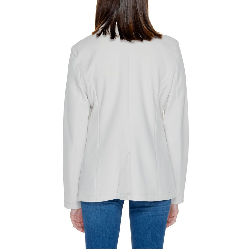 Only Beige Polyester Blazer - Onlcarolina Life L/S Fit Unl Cc Tlr