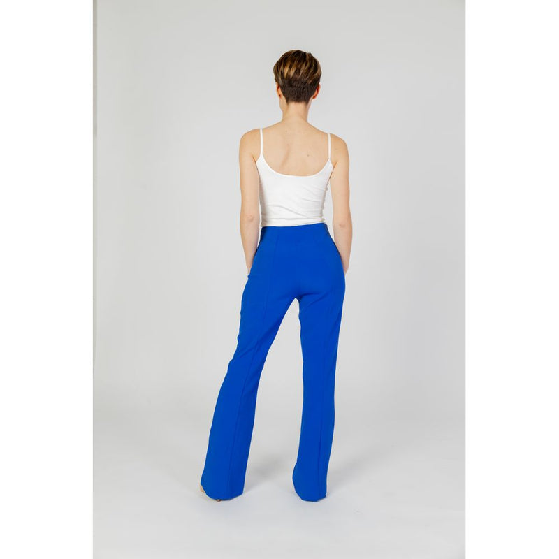 Only Blue Recycled Polyester Bootcut Flared Trousers