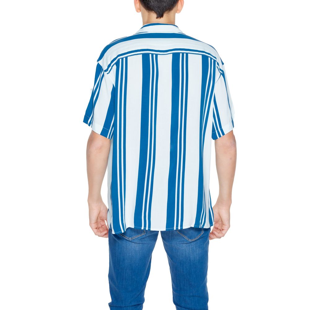Short à manches courtes en viscose bleu de Jack Jones