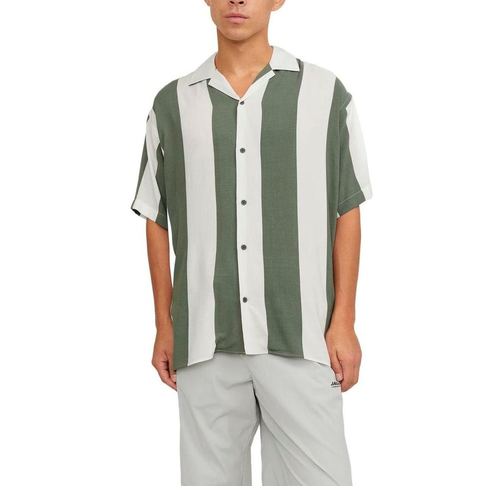 Short à manches courtes en viscose verte Jack Jones