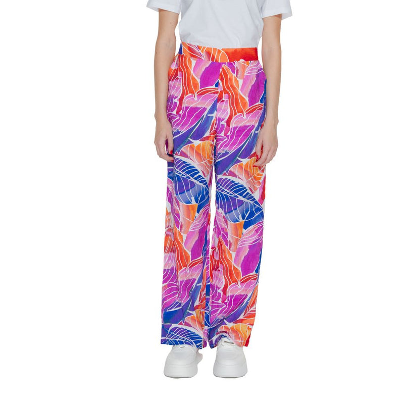 Vila Clothes Vilimia Osa High Waist Multicolor Palazzo Trousers