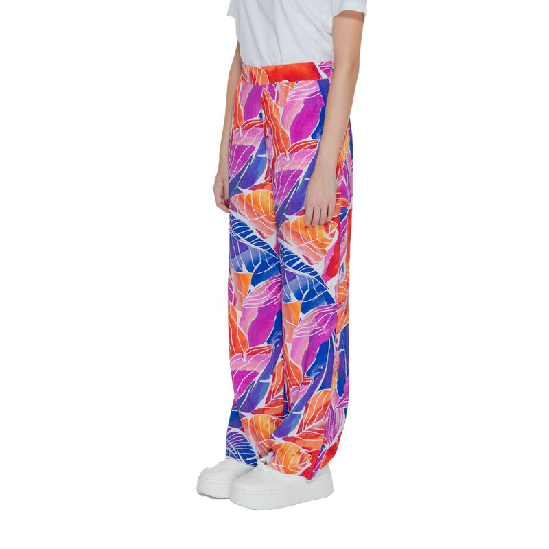 Vila Clothes Vilimia Osa High Waist Multicolor Palazzo Trousers