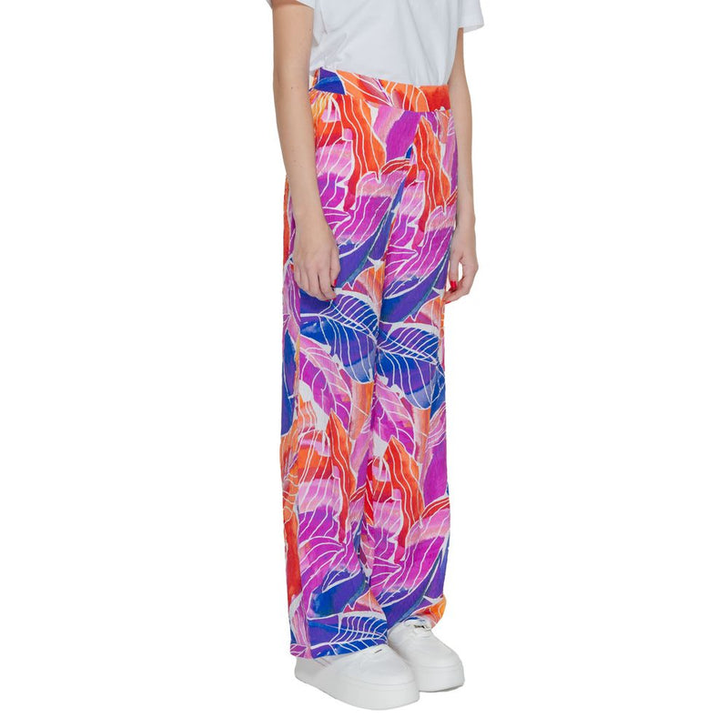 Vila Clothes Vilimia Osa High Waist Multicolor Palazzo Trousers
