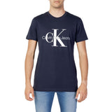 Calvin Klein Jeans CORE MONOGRAM SLIM TEE - T-Shirt en Coton Bleu