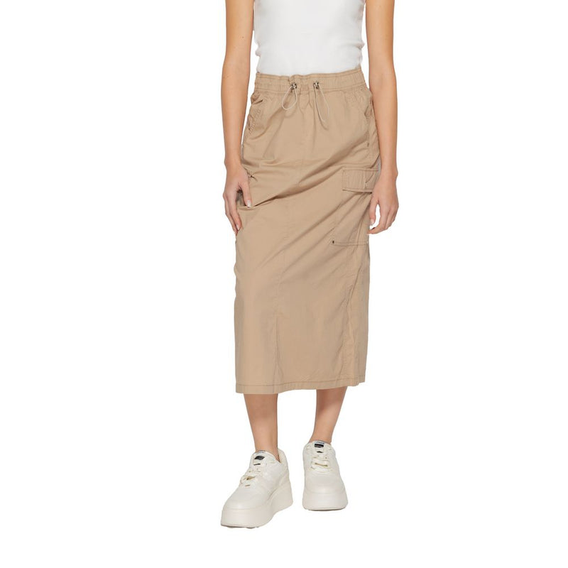 Jupe Midi Beige en Coton Street One - Modèle 361467