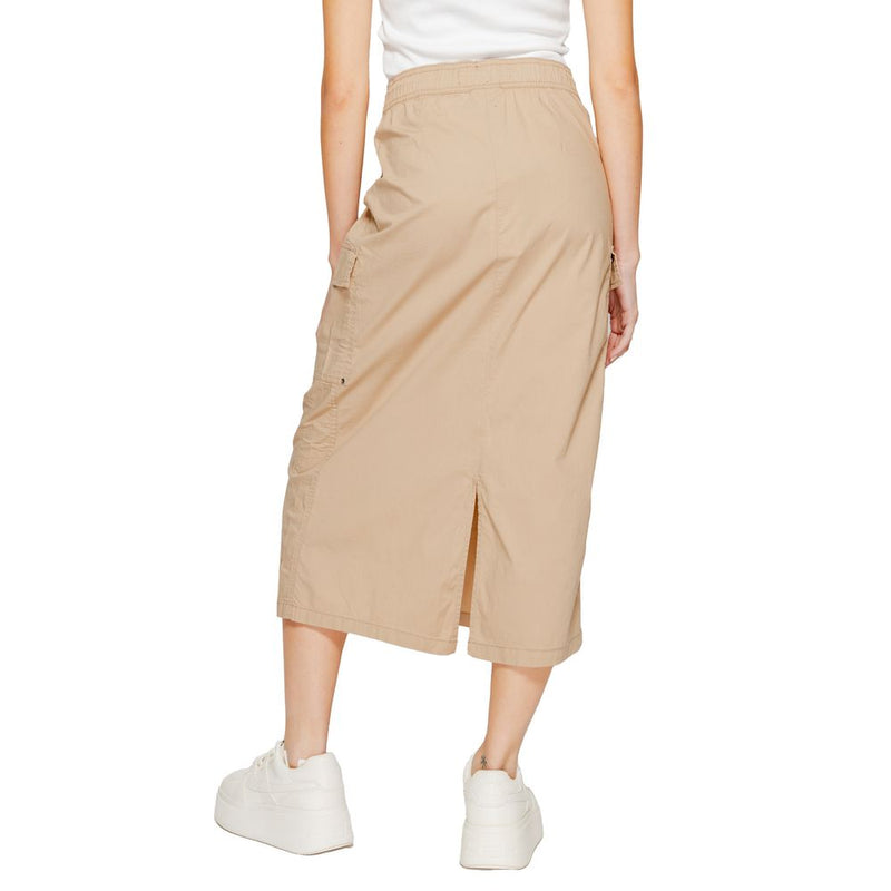 Jupe Midi Beige en Coton Street One - Modèle 361467