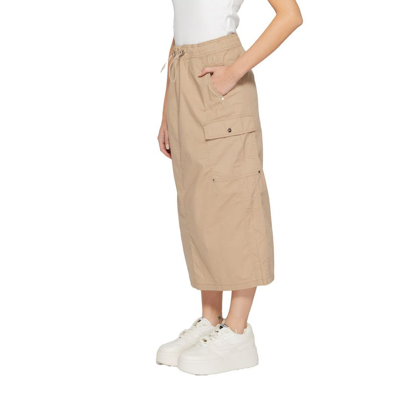 Jupe Midi Beige en Coton Street One - Modèle 361467