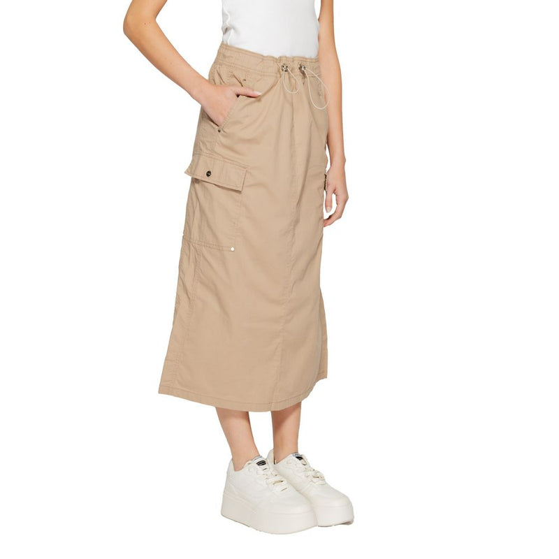 Jupe Midi Beige en Coton Street One - Modèle 361467